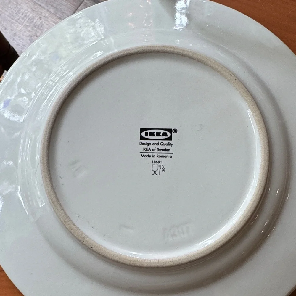 IKEA Unique Bird Plate Romania RARE HTF 8 3/8